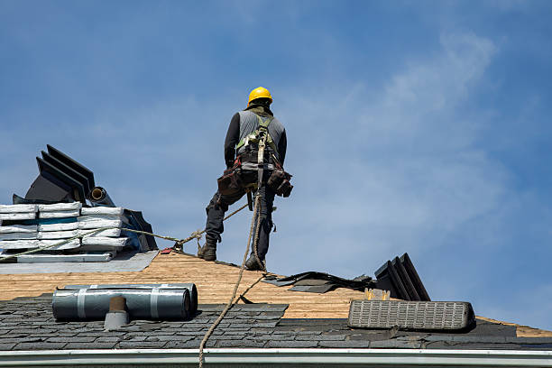 Professional Roof Installation technician working in Garnerville, NY